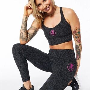 Black Leopard Print Leggings
